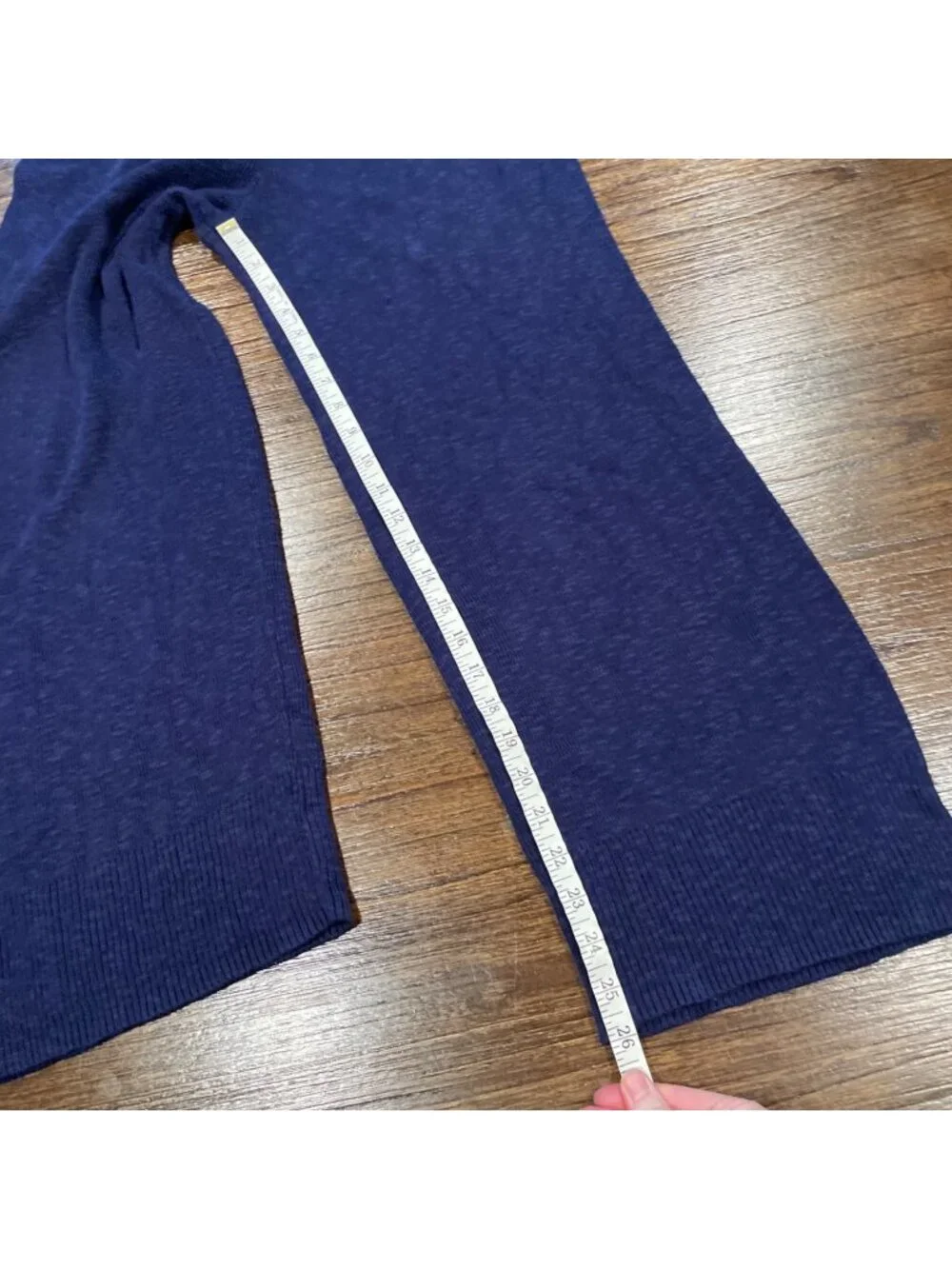 Free People Beach Sweater Pants Sz S Relaxed Ribbed Knit Slouchy Lounge Cropped